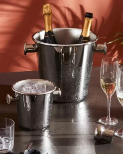 Alessi 5052 wine cooler stainless steel, 2 bottles Silver-coloured