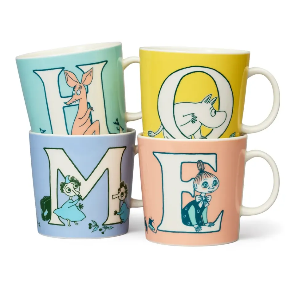 Moomin Arabia ABC Moomin mug 40 cl, O Yellow Best