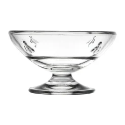 La Rochère Abeille glass bowl on foot 20 cl 6-pack, Clear Transparent