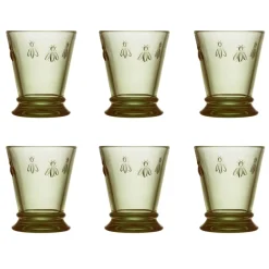 La Rochère Abeille water glasses 26 cl 6-pack, Olive Green Sale