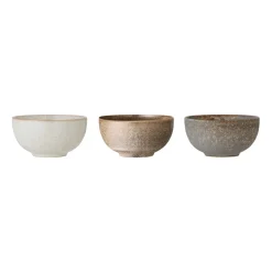 Bloomingville Addison bowl Ø16 cm 3 pieces, grey GreyBeigeWhite Best