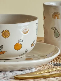 Bloomingville Agnes children's dinnerware 3 pieces, White Online