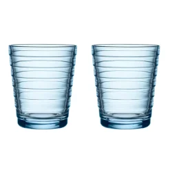 Iittala Aino Aalto drinks glass 22 cl 2-pack, aqua Turquoise New
