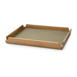 LIND DNA Airy teak tray square S, Nupo herbal dust Beige