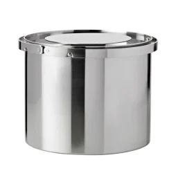 Stelton AJ cylinda-line ice bucket 2.5 l, Stainless steel Silver-coloured