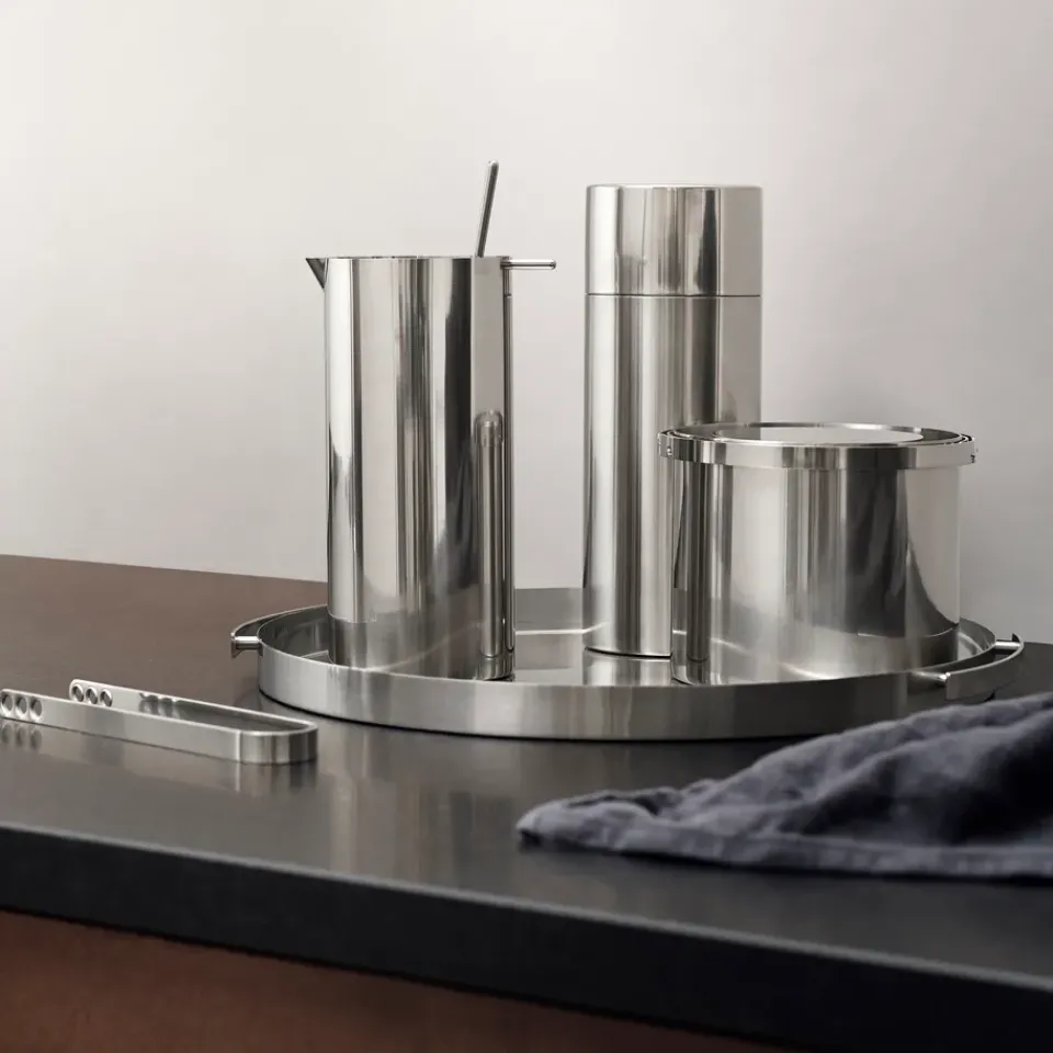 Stelton AJ cylinda-line ice bucket 1 l, Stainless steel Silver-coloured Best