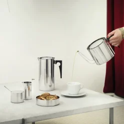 Stelton AJ cylinda-line sugar bowl, Stainless steel Silver-coloured New