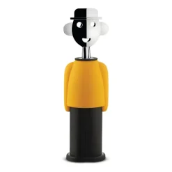 Alessi Alessandro M. corkscrew, Yellow-black Silver-colouredBlackYellow Best