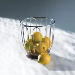 Alessi citrus basket, Ø19 cm Silver-coloured Discount