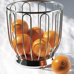 Alessi citrus basket, Ø19 cm Silver-coloured Discount