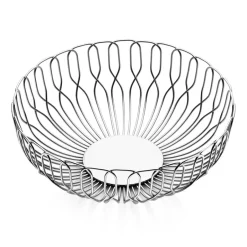 Georg Jensen Alfredo bread basket, small, Ø 21.5 cm GreySilver-coloured Hot