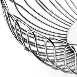 Georg Jensen Alfredo bread basket, small, Ø 21.5 cm GreySilver-coloured Hot