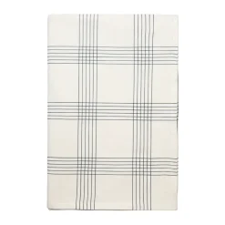 Broste Copenhagen Alice tablecloth, 160x200 cm, Black-Natural BlackBeige Outlet