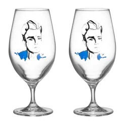Kosta Boda All about you beer glass 40 cl 2-pack, Celebrate him Transparent Clearance
