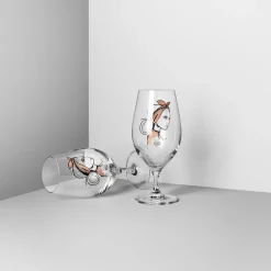 Kosta Boda All about you beer glass 40 cl 2-pack, Near you beer (rusty orange) OrangeTransparent Best