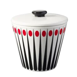 Superliving Amanda sugar bowl, white-tomato (red) RedWhite
