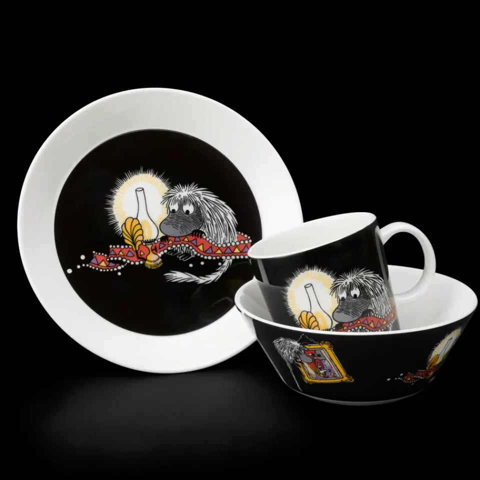Moomin Arabia Ancestor Moomin plate, Black Discount