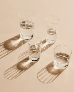 HAY Angle drinking glass 4-pack, Wide 7,5 cm Transparent Sale