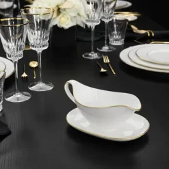 Villeroy & Boch Anmut Gold sauce bowl without saucer, White