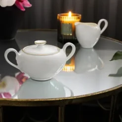 Villeroy & Boch Anmut Gold sugar bowl, White Discount