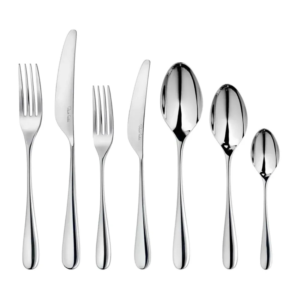 Robert Welch Arden Bright cutlery, 42 pieces Silver-coloured Discount