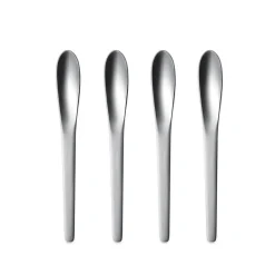 Georg Jensen Arne Jacobsen tea and coffee spoon, 4-pack Silver-coloured Outlet