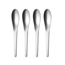 Georg Jensen Arne Jacobsen teaspoon large, 4-pack Silver-coloured Clearance
