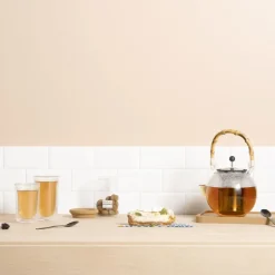 Bodum Assam teapot with bamboo handle 1 l, Clear TransparentBrownSilver-coloured Sale