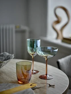Bloomingville Aston cocktail glass 4-pack, Bronze Orange Hot