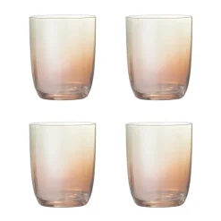 Bloomingville Aston drinking glass 4-pack, Bronze Orange Outlet