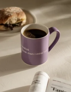 Design House Stockholm Astrid Lindgren mug, I am handsome, lila-swedish Purple Hot