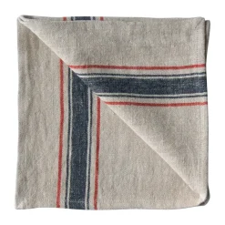 Tell Me More Astrid linen napkin 50x50 cm, Navy Beige Sale
