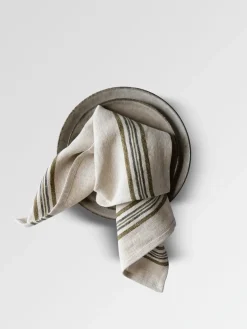 Tell Me More Astrid linen napkin 50x50 cm, Olive Beige Hot