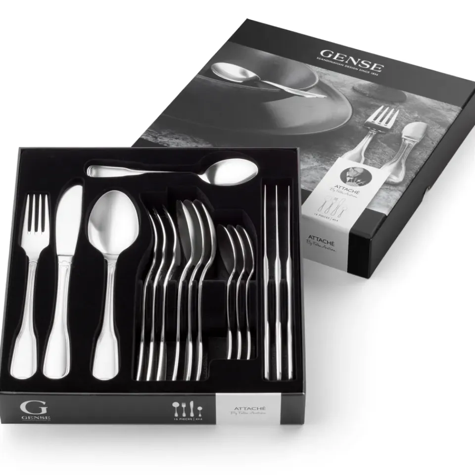 Gense Attaché cutlery set, 16 pieces Silver-coloured Clearance