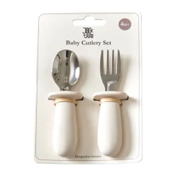 Jack o Juno Baby cutlery set 2 pieces, Cream Beige Best