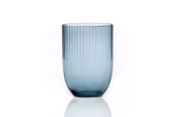 Anna Von Lipa Bamboo drinking glass 25 cl, smoke Blue Clearance