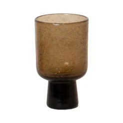 Olsson & Jensen Bari glass on base, Brown Clearance