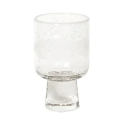 Olsson & Jensen Bari glass on base, clear Transparent Outlet