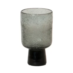 Olsson & Jensen Bari glass on base, Grey Hot