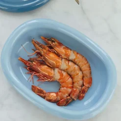 HAY Barro oval serving plate, Light , small 20x27,5 cm Blue Online