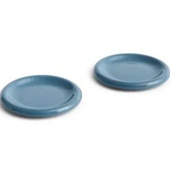 HAY Barro plate, Dark , Ø18 cm 2-pack Blue Sale