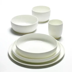 Serax Base breakfast bowl with low rim , 16 cm White Sale