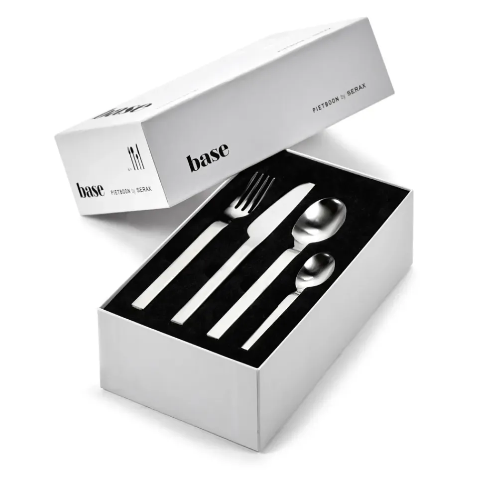 Serax Base cutlery 24 pieces, stainless steel Silver-coloured New