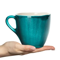 Mateus Basic organic mug 60 cl, Ocean Turquoise