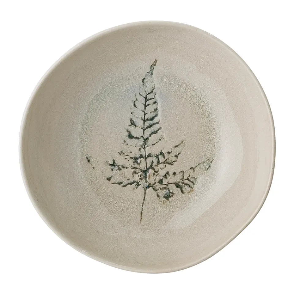 Bloomingville Bea deep plate Ø21 cm, Nature Beige