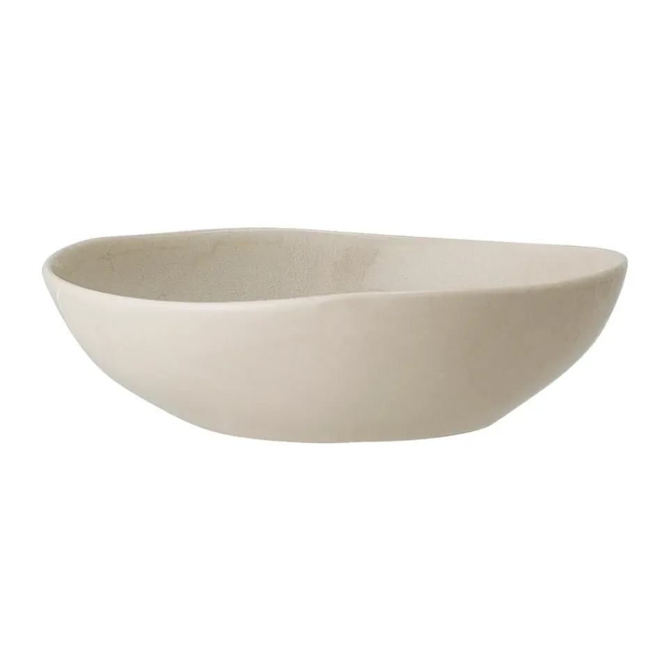 Bloomingville Bea deep plate Ø21 cm, Nature Beige