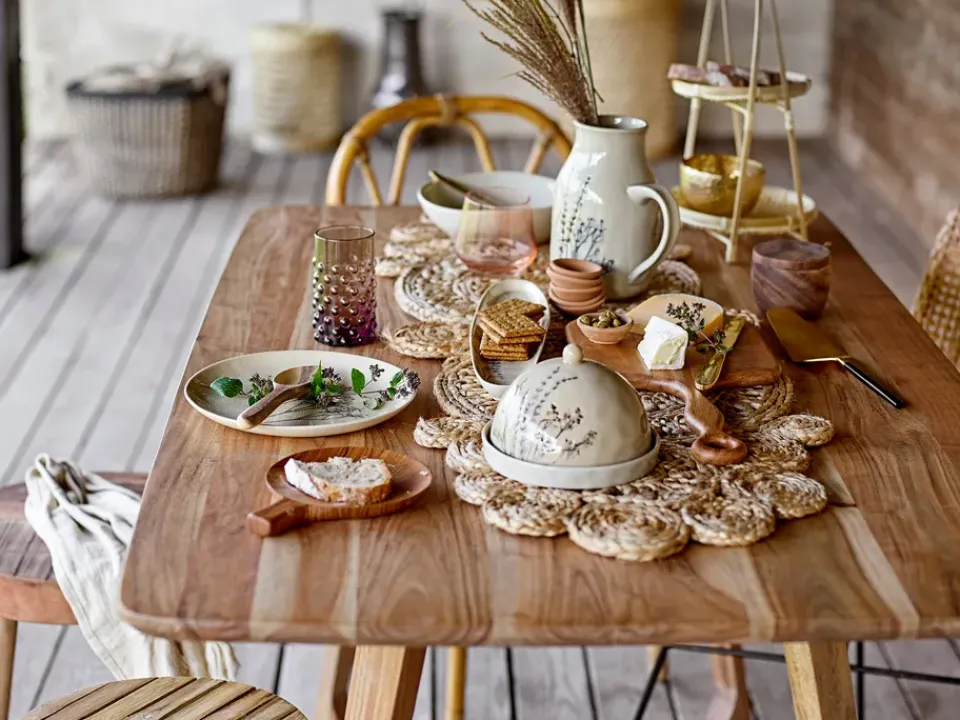 Bloomingville Bea deep plate Ø21 cm, Nature Beige