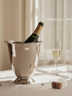 Broste Copenhagen Beatrice wine cooler Ø23x23 cm, Aluminium Silver-coloured Online