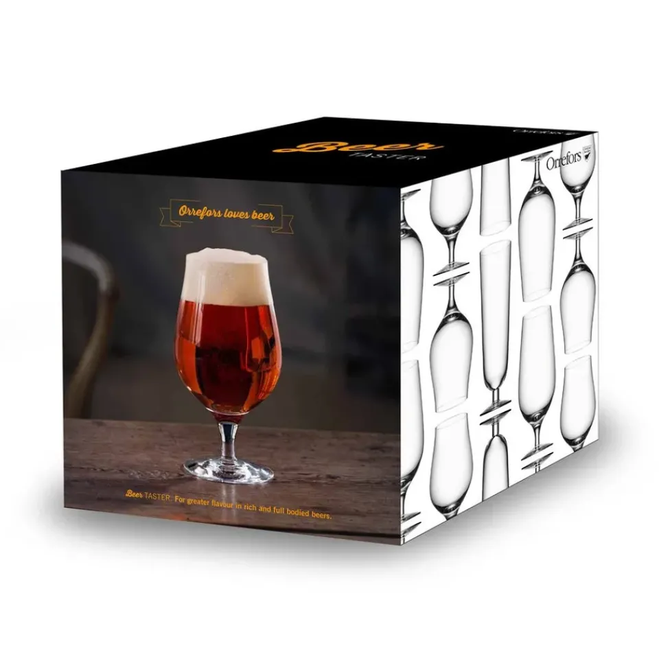 Orrefors Beer taster beer glass 4-pack, 4-pack Transparent Clearance