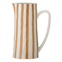 Bloomingville Begonia pot stoneware 23.5 cm, Brown stripes BeigeBrown Hot